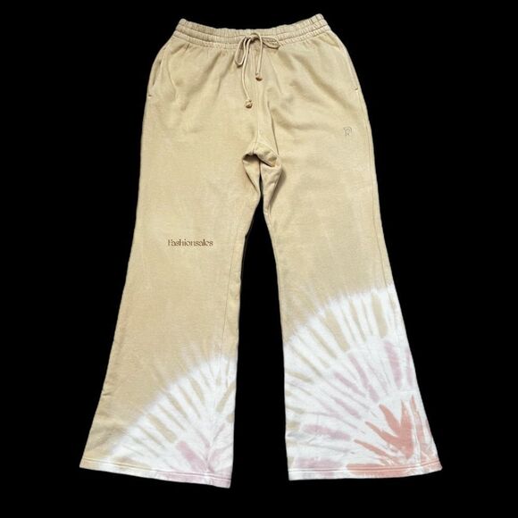 Victoria’s Secret Pink High Waist Fleece Flare Lounge Sweatpants beige XLarge - Picture 1 of 2